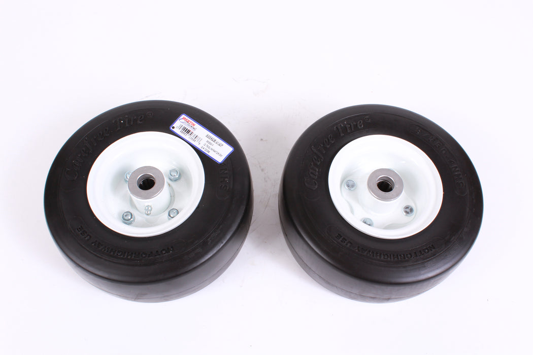 2 Pack Martin 9354DB-U-GR Flat Free Wheel Assy 9x350-4 Smooth Fits Gravely 45205