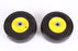 2 Pack Martin 9354DC-U-JD Flat Free Caster Wheel For John Deere AM11510 9x3.50-4