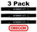 3 Pack Oregon 94-051 Mower Blade Fits Exmark  108-3762-03