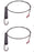 2 Pack MTD 946-04782 Auger Clutch Cable For Columbia Craftsman Huskee Troy Bilt