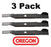 3 Pack Oregon 95-006 Mower Blade Fits Husqvarna 917532130652