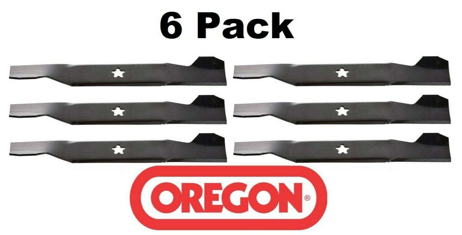 6 Pack Oregon 95-006 Mower Blade Fits Husqvarna 917532130652