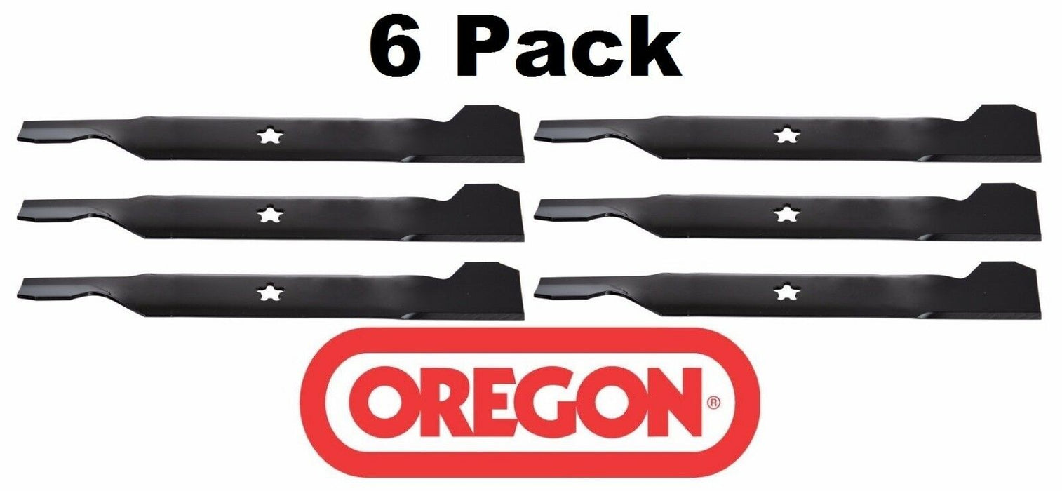 6 Pack Oregon 95-018 Mower Blade for Husqvarna 532137380 532-137380 50"