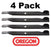 4 Pack Oregon 95-038 HD Mower Blade for Husqvarna 532127842 532138497 38"