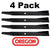 4 pack Oregon 95-047 Mower Blade Fits Dixon 539119842 13925