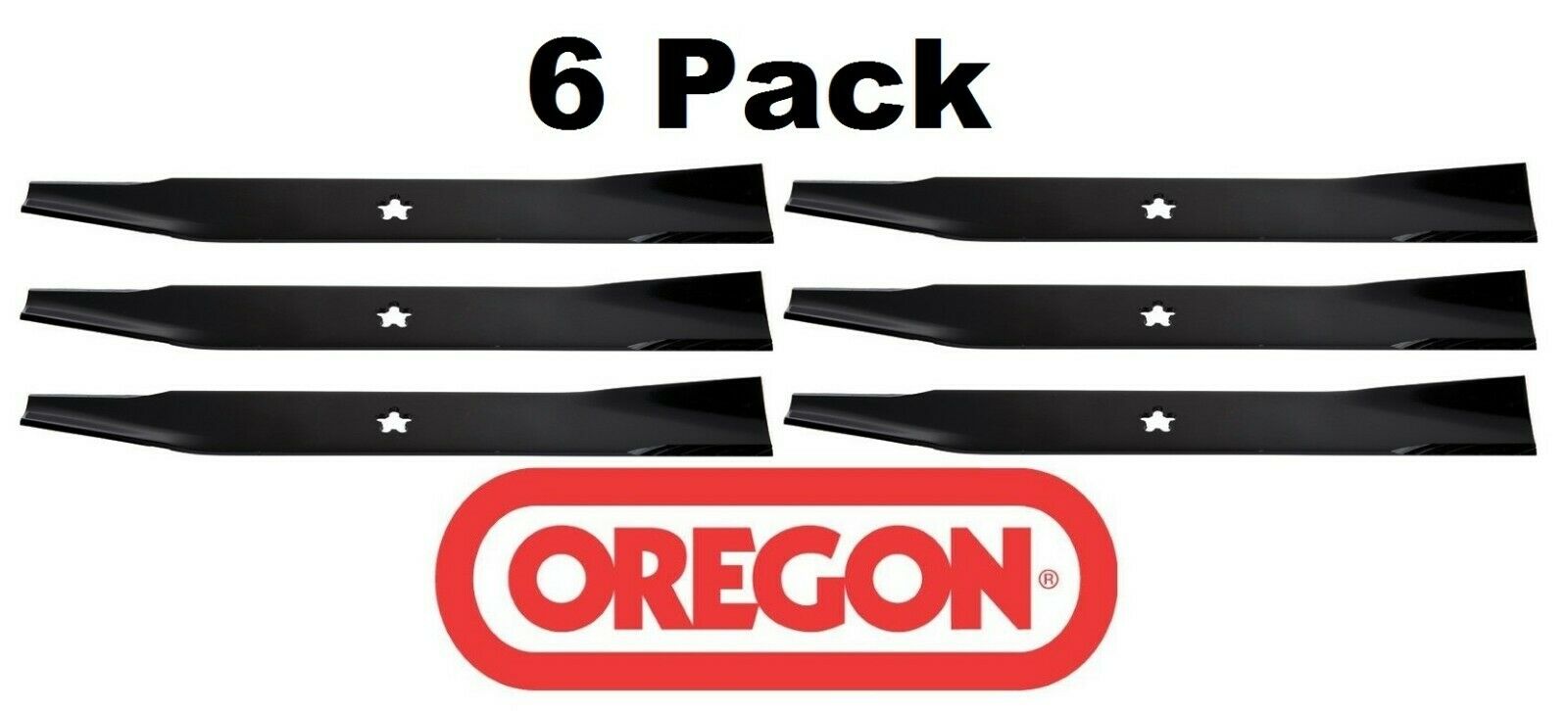 6 Pack Oregon 95-047 Mower Blade Fits Husqvarna 532131322 917131322