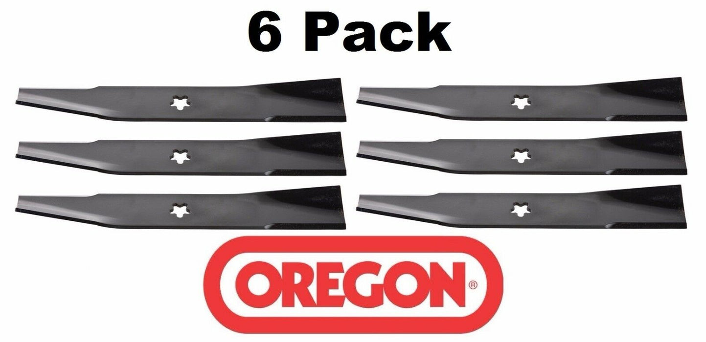 6 Pack Oregon 95-049 HD Mower Blade for AYP Sears 130652 44"