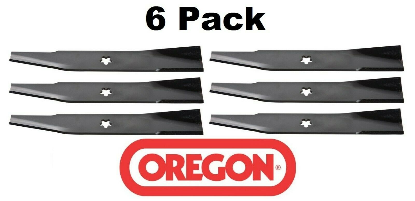 6 Pack Oregon 95-049 Mower Blade Fits Husqvarna 917532130652