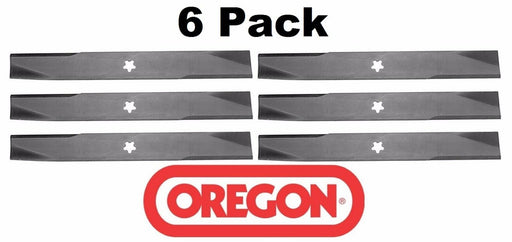 6 Pack Oregon 95-050 High Lift Blade Fits Husqvarna 532137380 532-137380 50"