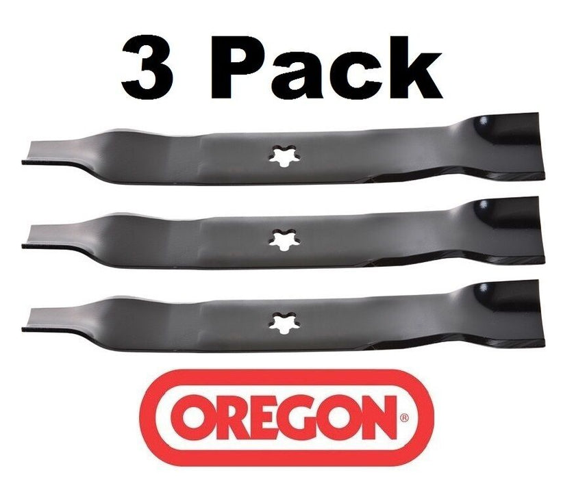 3 Pack Oregon 95-052 Mower Blade Fits AYP Husqvarna Sears Poulan 170698 176084