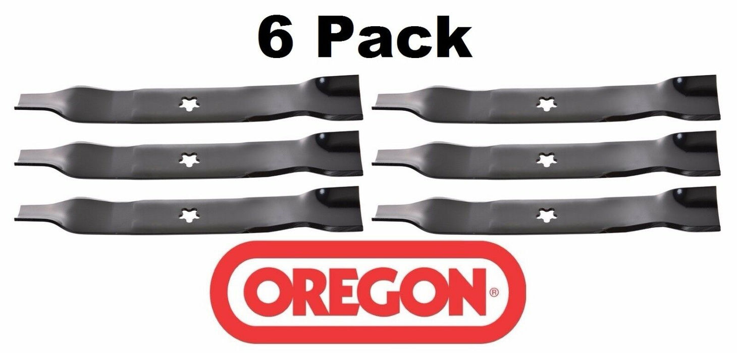 6 Pack Oregon 95-052 Mower Blade Fits AYP Husqvarna Sears Poulan 170698 176084