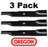 3 Pack Oregon 95-058 Mower Blade for Husqvarna 103274 38"