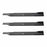 3 Pack Oregon 95-078 Mower Blade Fits Kees 101733