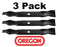 3 Pack Oregon 95-082 Mower Blade Fits Husqvarna 187255 24541 532187255