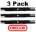 3 Pack Oregon 95-085 Mower Blade Fits Dixon 10782 10881 510417801