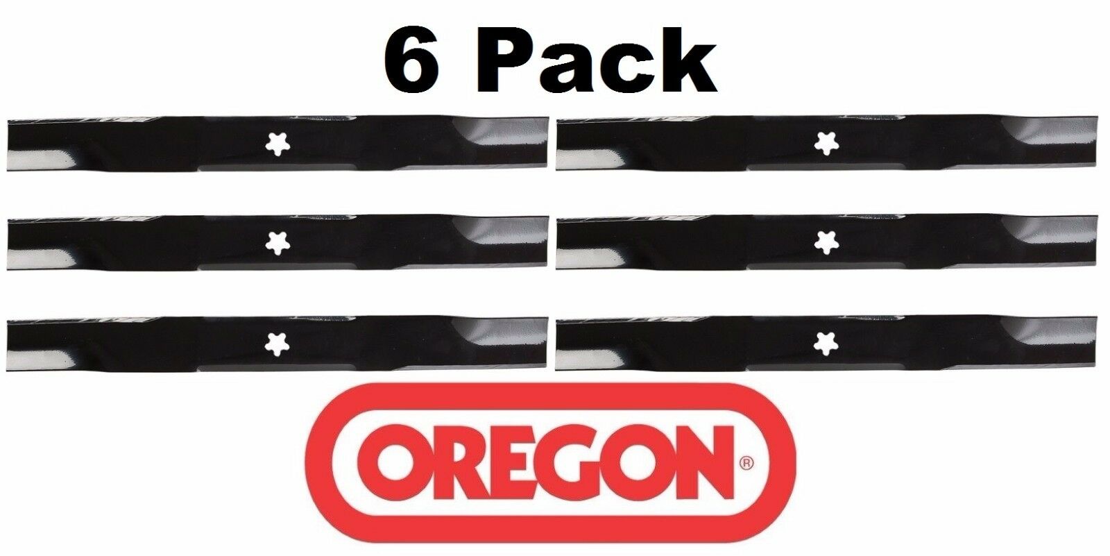 6 Pack Oregon 95-085 Mower Blade for Husqvarna 510417801 539112079 52" EZ Mowers