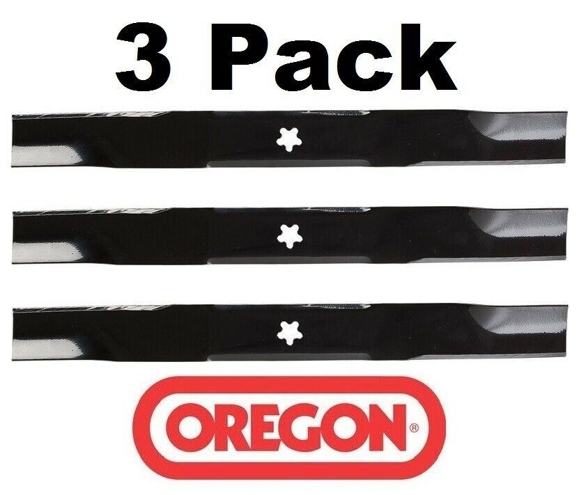 3 Pack Oregon 95-087 Mower Blade Fits John Deere 539113425