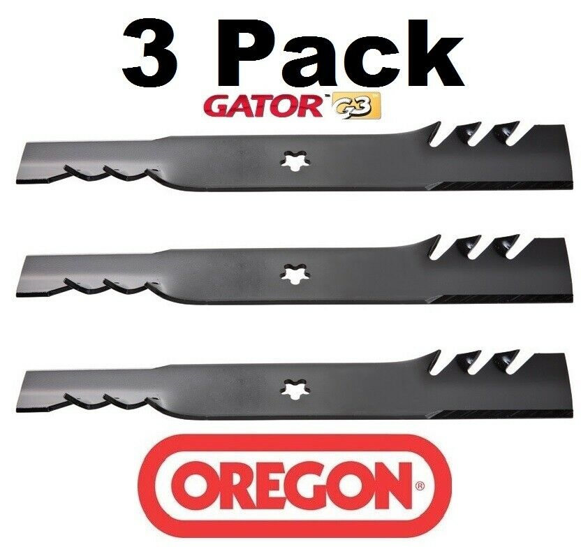 3 Pack Oregon 95-088 Mower Blade Gator G3 Fits Kees 539112078