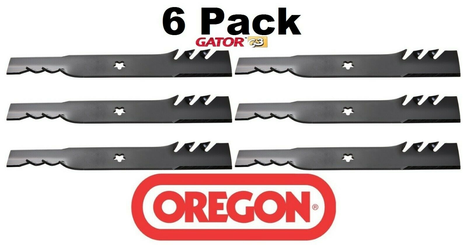 6 Pack Oregon 95-088 Mower Blade Gator G3 Fits Kees 539112078