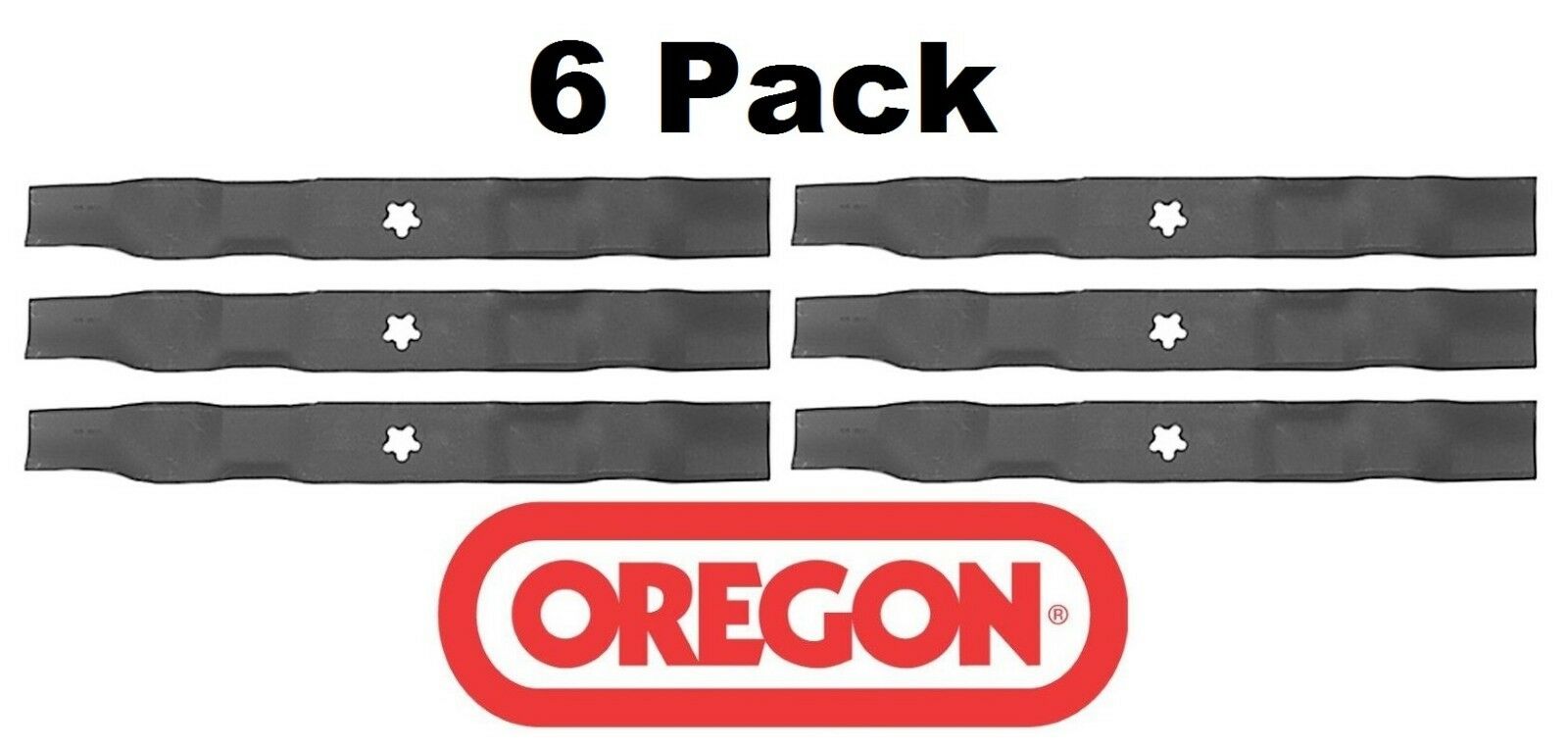 6 Pack Oregon 95-099 Mower Blade fits Craftsman 134148 134148M 134148X