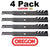 4 Pack Oregon 95-601 Gator Mulcher Blade for AYP Sears 134148 138497 131322