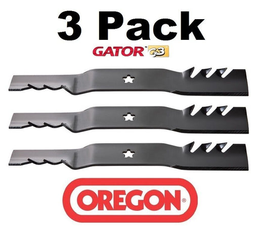 3 Pack Oregon 95-605 Gator Mulcher Blade for Husqvarna 532187254 532187256 54"