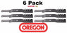 6 Pack Oregon 95-605 Gator Mulcher Blade for Husqvarna 532187254 532187256 54"