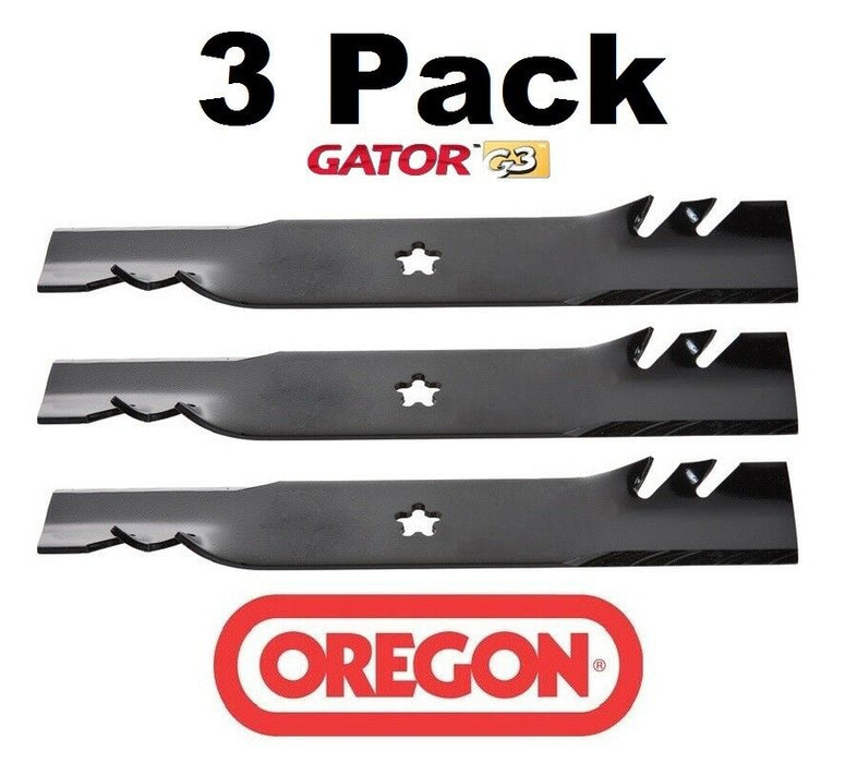 3 Pack Oregon 95-614 Mower Blade Gator G3 fits Craftsman 145708 152443 163819