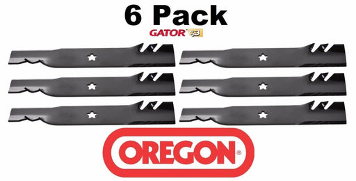 6 Pack Oregon 95-614 Gator Blade Fits AYP Husqvarna Sears Poulan 145708 152443