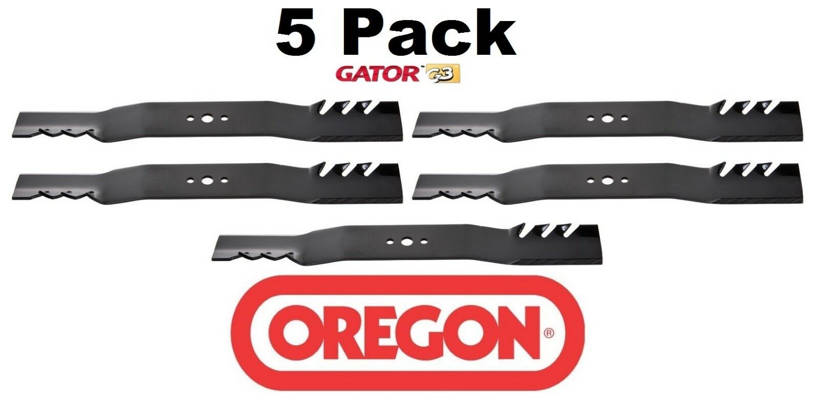 5 Pack Oregon 95-621 Mower Blade Gator G3 Fits Dixon 532106712