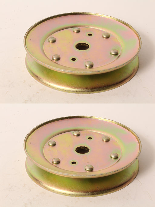 2 PK Spindle Pulley For Husqvarna Poulan AYP Dixon 532173436 532153535 532129861