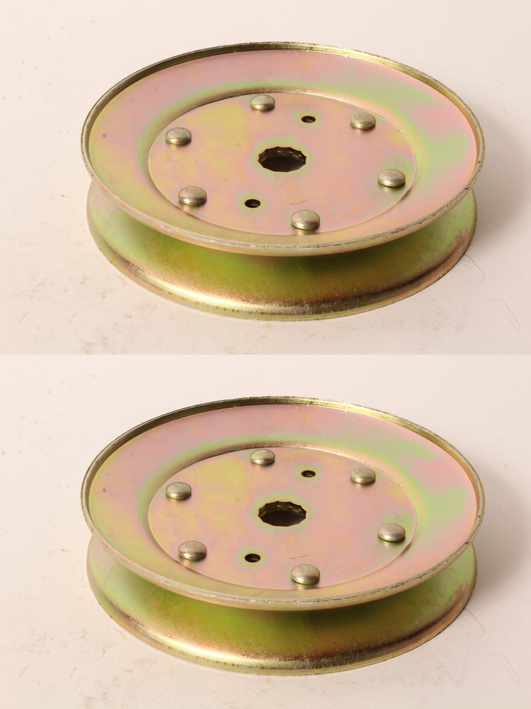 2 PK Spindle Pulley For Husqvarna Poulan AYP Dixon 532173436 532153535 532129861