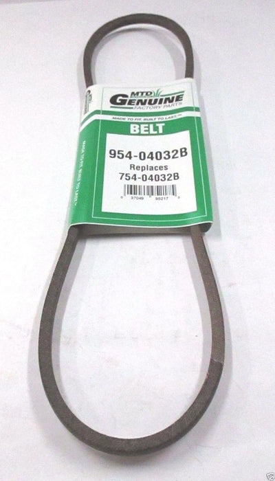 Genuine MTD 954-04032B Drive Belt For Cub Cadet Troy-Bilt Bolens Huskee Yard-Man