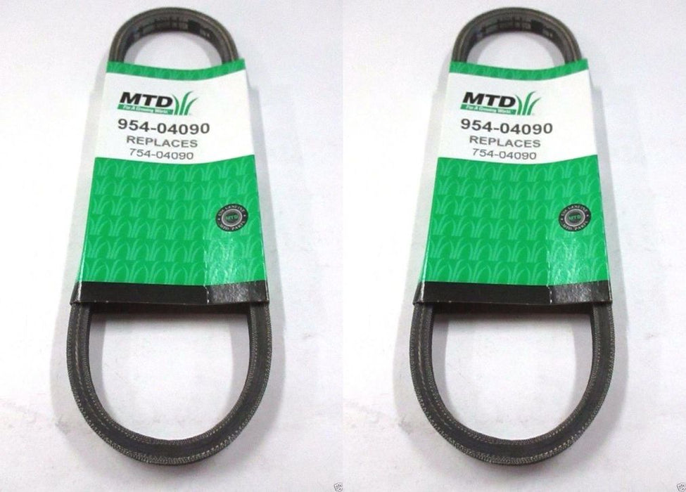 2 Pack MTD 954-04090 Forward Drive Belt Fits Troy-Bilt Craftsman GW-1916657 OEM