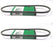 2 Pack MTD 954-04091 Reverse Drive Belt Fits Troy-Bilt Craftsman Cub Cadet OEM