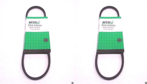 2 Pack Genuine MTD 954-04095 Reverse Drive Belt Fits Troy Bilt 754-04095 OEM