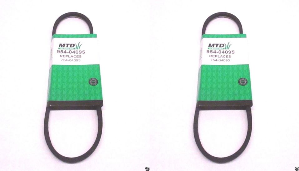 2 Pack Genuine MTD 954-04095 Reverse Drive Belt Fits Troy Bilt 754-04095 OEM