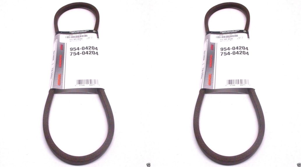 2 Pack Genuine MTD 954-04204 Auger Belt Fits Troy Bilt Yard Machines Bolens OEM