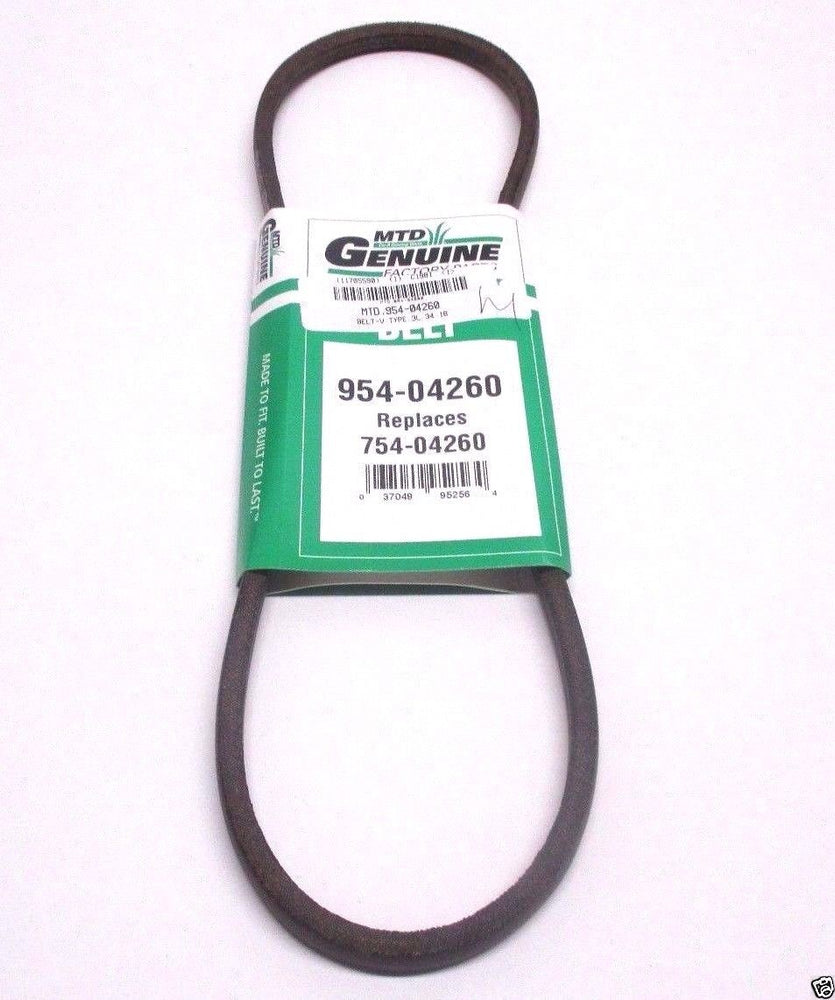 Genuine MTD 954-04260 Drive Belt Fits Craftsman Huskee Troy Bilt 754-04260 OEM