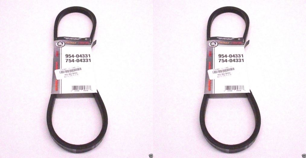 2 Pack Genuine MTD 954-04331 Lower Drive Belt Fits Troy Bilt 754-04331 OEM