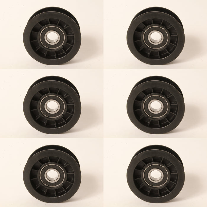 6 PK Idler Pulley For John Deere GX20287 G110 L100 L110 L118 L120 L130 3-3/8"