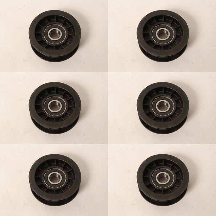 6 PK Idler Pulley For John Deere GX20287 G110 L100 L110 L118 L120 L130 3-3/8"