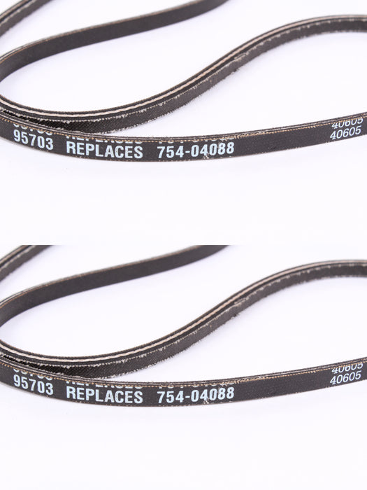 2 Pack Wheel Drive Belt Fits MTD Cub Cadet Craftsman Troy-Bilt 754-04088