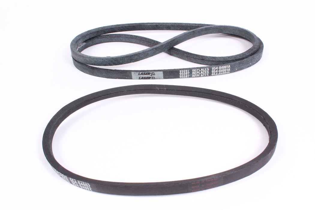 Laser 95779 & 95597 Drive Belt Set of 2 Fits MTD Cub Cadet 954-04002 954-04001A