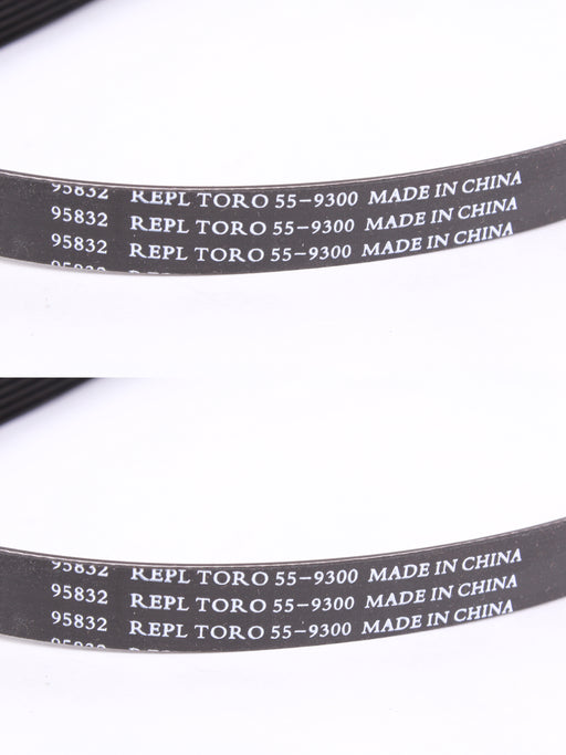 2 Pack Laser 95832 Multi Ribbed Drive Belt Fits Toro 55-9300 CCR2000 CCR2001