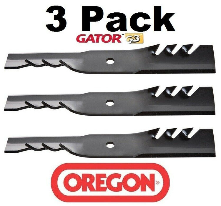 3 Pack Oregon 96-302 Mower Blade Gator G3 Fits Hustler 785728 785728X 787739