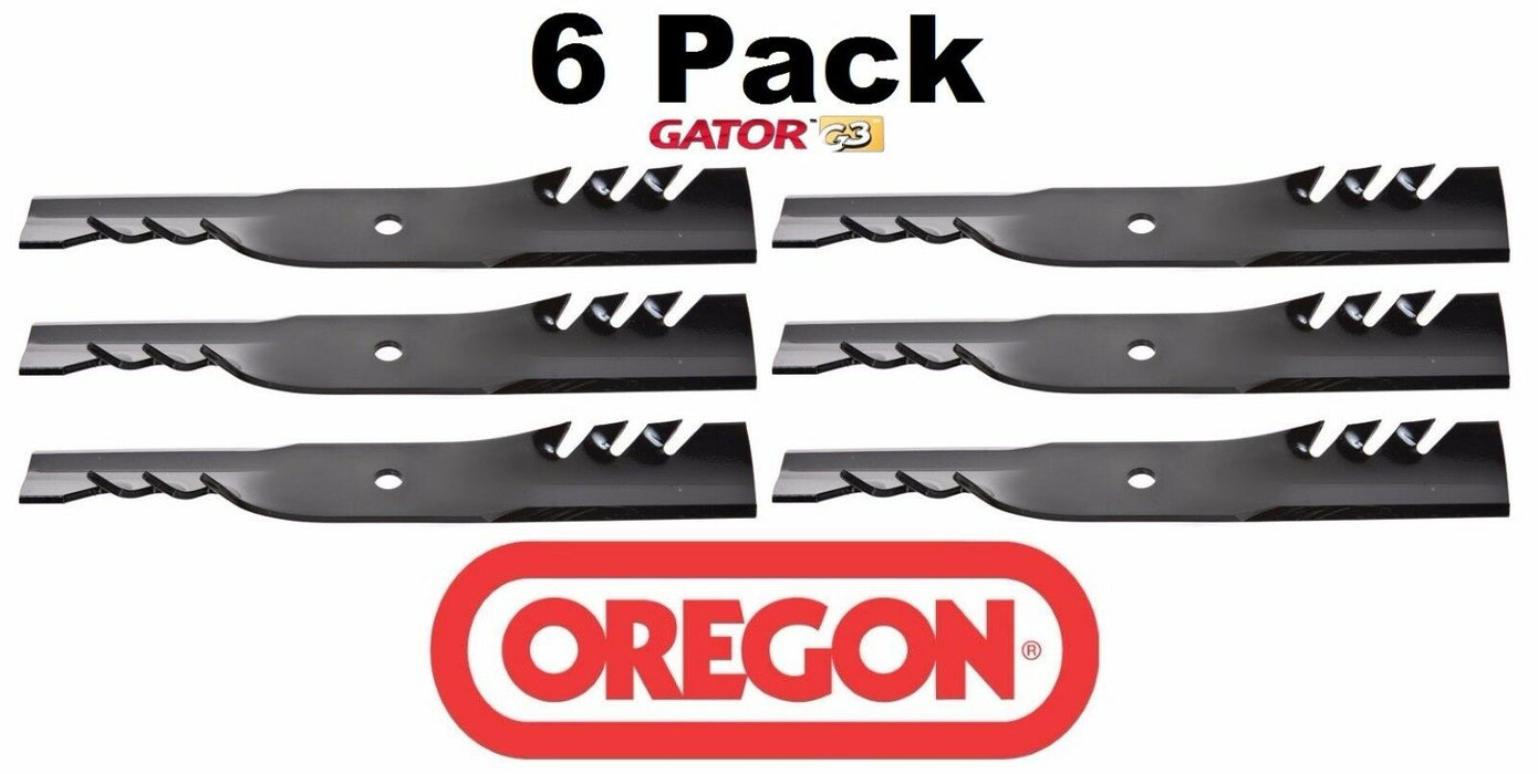 6 Pack Oregon 96-308 Gator Blade for Scag 48110 481706 482461