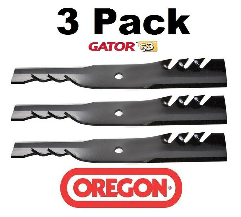 3 Pack Oregon 96-310 Mower Blade Gator G3 Fits John Deere 100340 101366