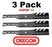 3 Pack Oregon 96-310 Gator G3 Mower Blade Fits Ariens 0027300 04919100 04920600