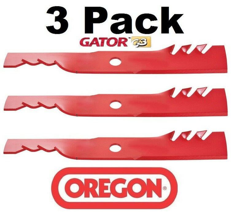 3 Pack Oregon 96-322 Mower Blade Gator G3  Fits Encore 543293